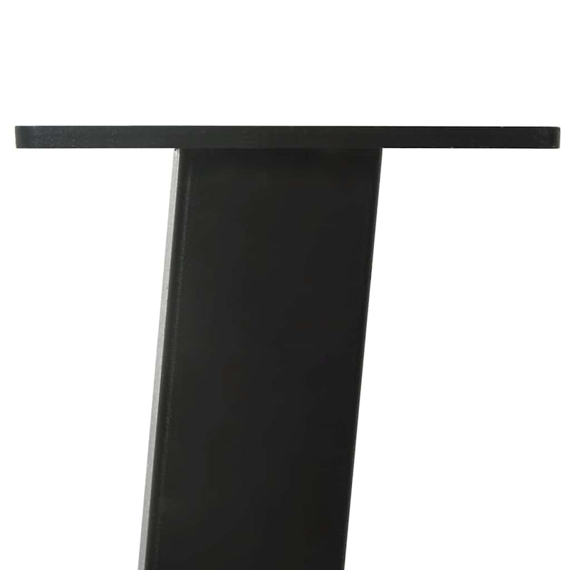 vidaXL 4 db fekete acél konzolasztal láb 72 cm