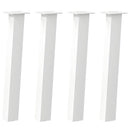 vidaXL 4 db fehér acél konzolasztal láb 72 cm