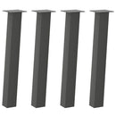 vidaXL 4 db antracitszürke acél konzolasztal láb 72 cm