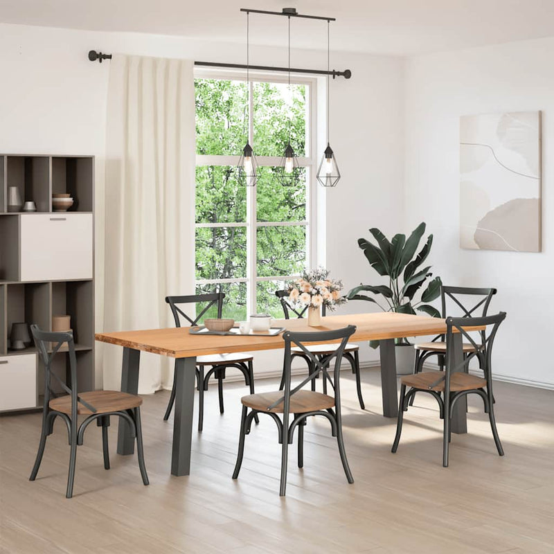 vidaXL 4 db antracitszürke acél konzolasztal láb 72 cm