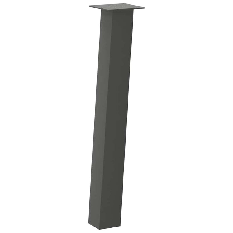 vidaXL 4 db antracitszürke acél konzolasztal láb 72 cm