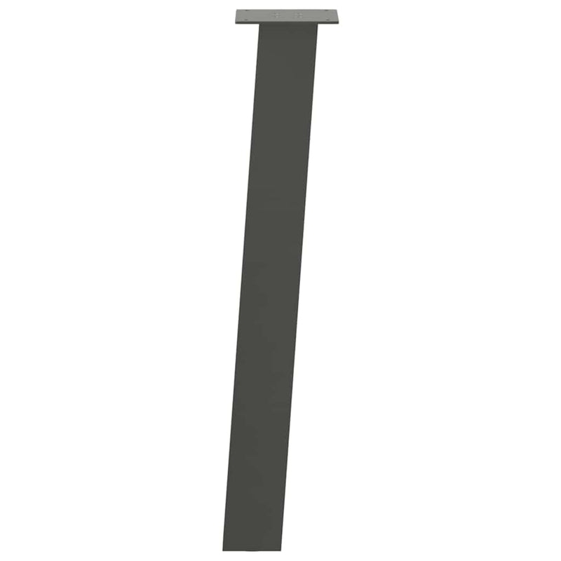 vidaXL 4 db antracitszürke acél konzolasztal láb 72 cm