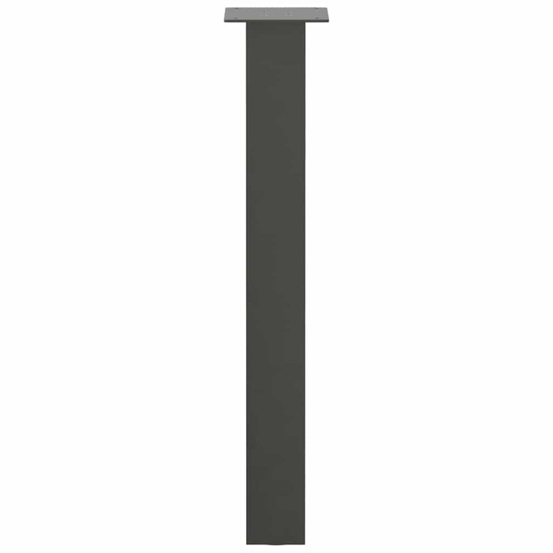 vidaXL 4 db antracitszürke acél konzolasztal láb 72 cm