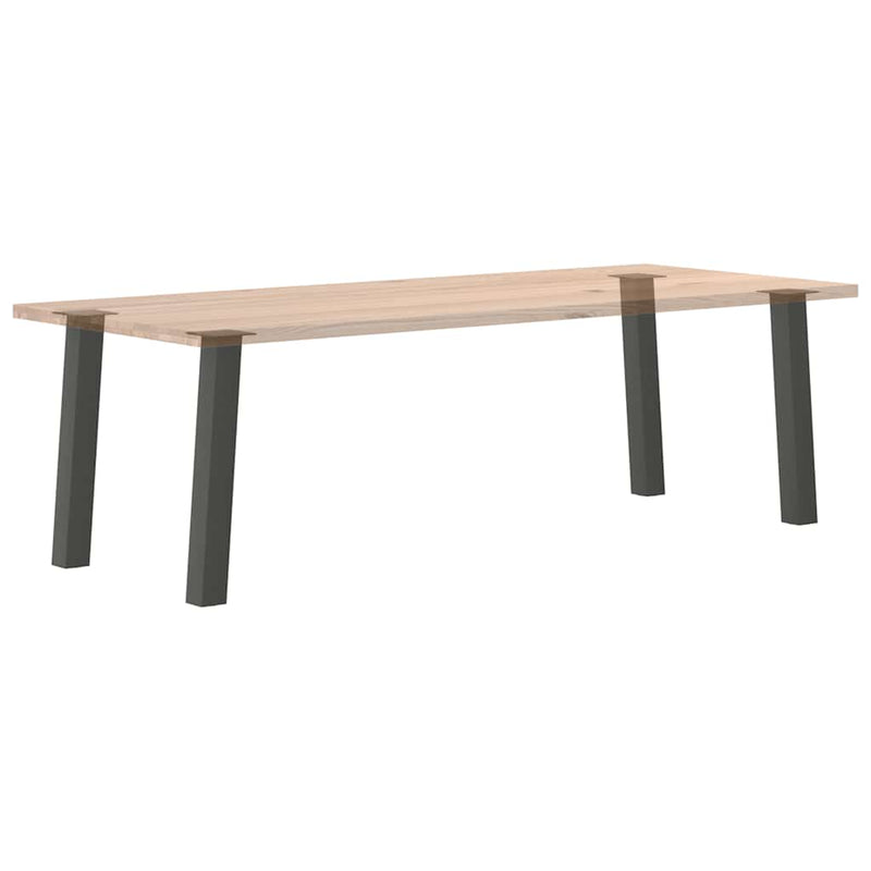 vidaXL 4 db antracitszürke acél konzolasztal láb 72 cm