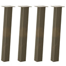 vidaXL 4 db natúr acél konzolasztal láb 72 cm