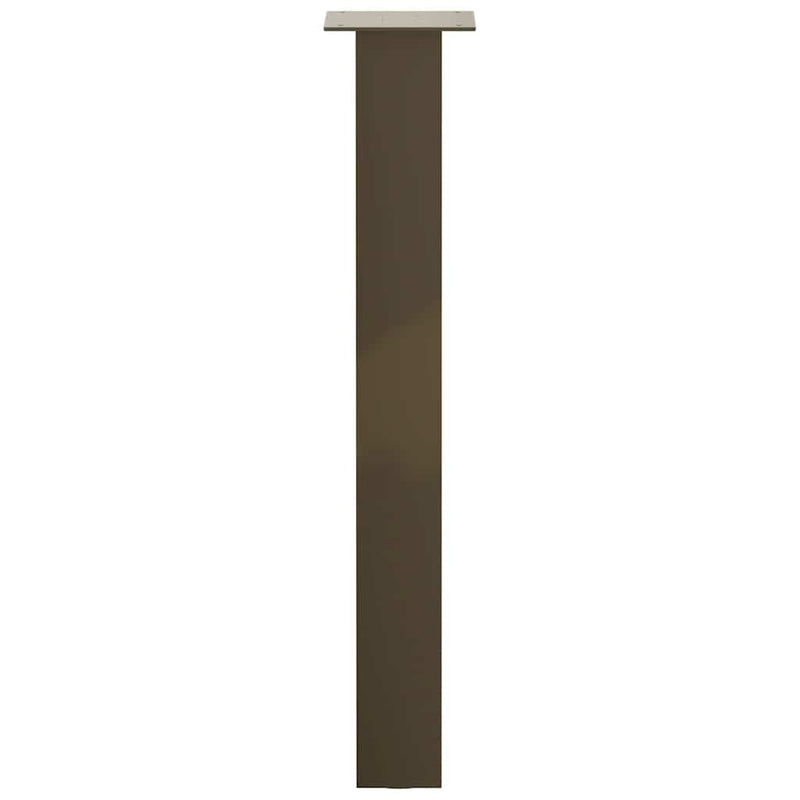 vidaXL 4 db natúr acél konzolasztal láb 72 cm