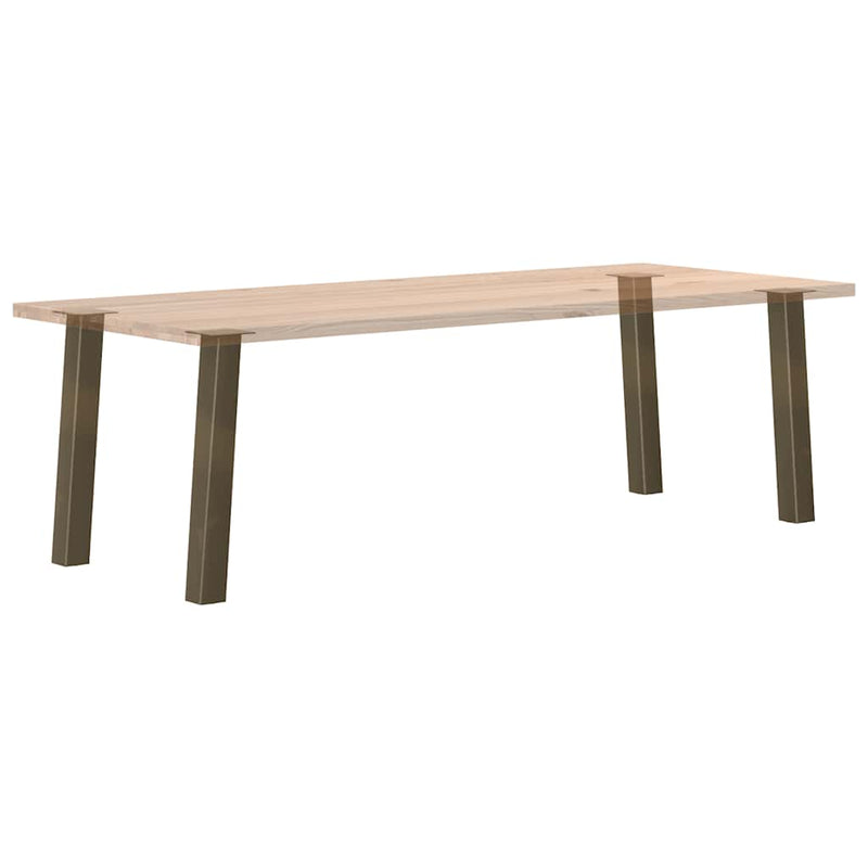 vidaXL 4 db natúr acél konzolasztal láb 72 cm