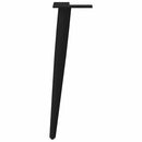 vidaXL 4 db kúpos alakú fekete acél dohányzóasztal láb 30-31 cm