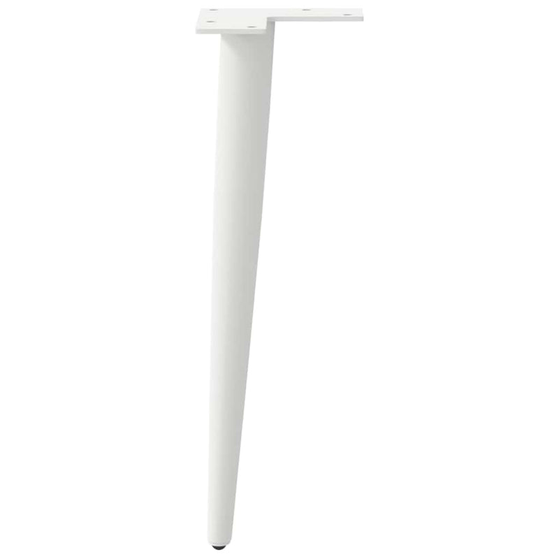 vidaXL 4 db kúpos alakú fehér dohányzóasztal láb 30-31 cm acél