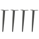 vidaXL 4 db antracitszürke kúpos alakú dohányzóasztal láb 30-31 cm acél