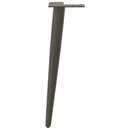 vidaXL 4 db antracitszürke kúpos alakú dohányzóasztal láb 30-31 cm acél