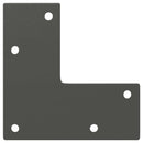 vidaXL 4 db antracitszürke kúpos alakú dohányzóasztal láb 30-31 cm acél