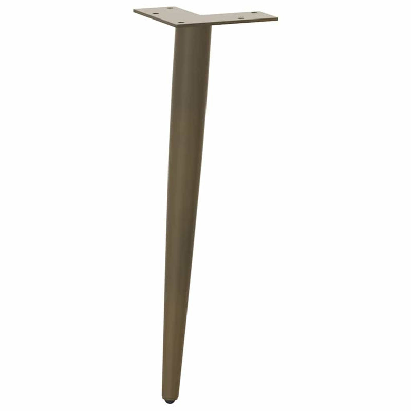 vidaXL 4 db kúpos alakú natúr acél dohányzóasztal láb 30-31 cm