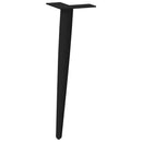 vidaXL 4 db kúpos alakú fekete dohányzóasztal láb 42-43 cm acél