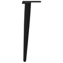 vidaXL 4 db kúpos alakú fekete dohányzóasztal láb 42-43 cm acél