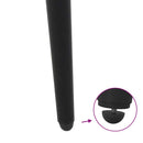 vidaXL 4 db kúpos alakú fekete dohányzóasztal láb 42-43 cm acél