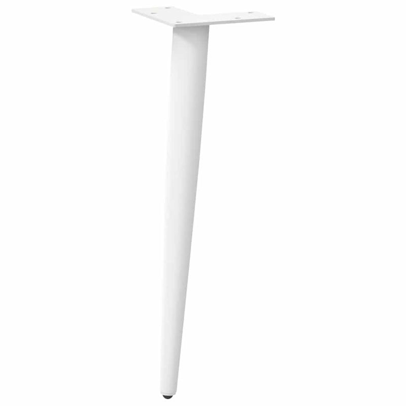 vidaXL 4 db kúpos alakú dohányzóasztal láb fehér 42-43 cm acél dohányzóasztal láb