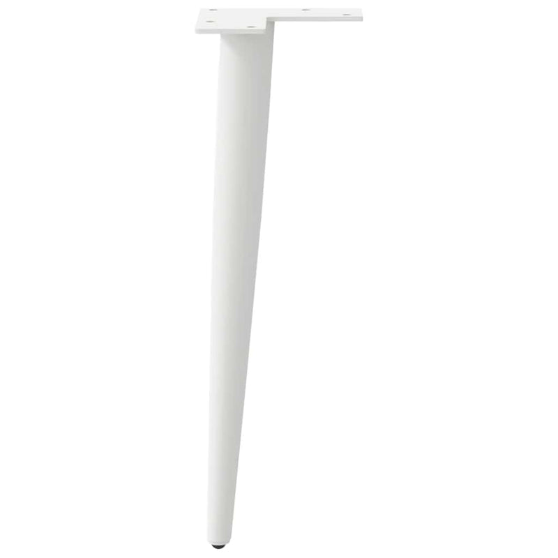 vidaXL 4 db kúpos alakú dohányzóasztal láb fehér 42-43 cm acél dohányzóasztal láb