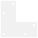 vidaXL 4 db kúpos alakú dohányzóasztal láb fehér 42-43 cm acél dohányzóasztal láb