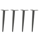 vidaXL 4 db antracitszürke kúpos alakú dohányzóasztal láb 42-43 cm acél