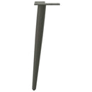 vidaXL 4 db antracitszürke kúpos alakú dohányzóasztal láb 42-43 cm acél