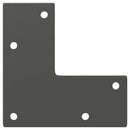 vidaXL 4 db antracitszürke kúpos alakú dohányzóasztal láb 42-43 cm acél