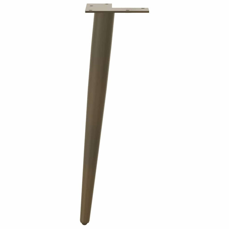 vidaXL 4 db kúpos alakú natúr acél dohányzóasztal láb 42-43 cm