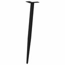 vidaXL 4 db kúpos alakú fekete acél konzolasztal láb 72-73 cm