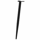 vidaXL 4 db kúpos alakú fekete acél konzolasztal láb 72-73 cm