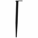 vidaXL 4 db kúpos alakú fekete acél konzolasztal láb 72-73 cm