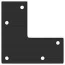 vidaXL 4 db kúpos alakú fekete acél konzolasztal láb 72-73 cm