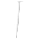 vidaXL 4 db kúpos alakú fehér konzolasztal láb 72-73 cm acél