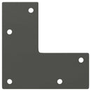 vidaXL 4 db antracitszürke kúpos alakú acél konzolasztal láb 72-73 cm