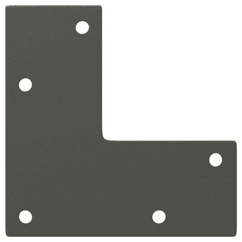 vidaXL 4 db antracitszürke kúpos alakú acél konzolasztal láb 72-73 cm