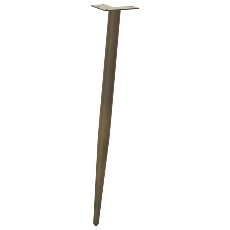 vidaXL 4 db kúpos alakú natúr acél konzolasztal láb 72-73 cm