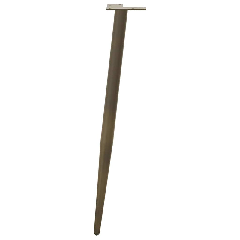 vidaXL 4 db kúpos alakú natúr acél konzolasztal láb 72-73 cm