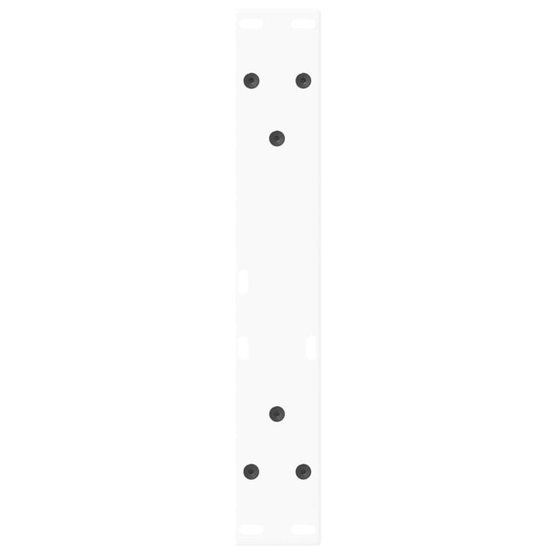 vidaXL 2 db fehér, V-alakú acél dohányzóasztal láb 30 x (30-31,3) cm