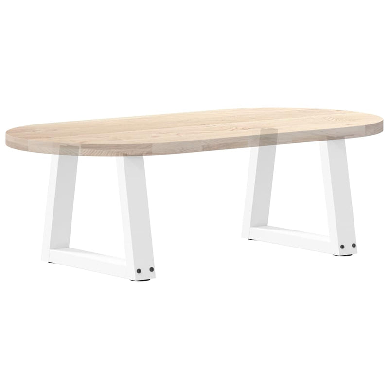 vidaXL 2 db fehér, V-alakú acél dohányzóasztal láb 30 x (30-31,3) cm