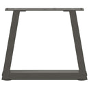 vidaXL 2 db antracitszürke, V-alakú acél dohányzóasztal láb 30x(30-31,3) cm