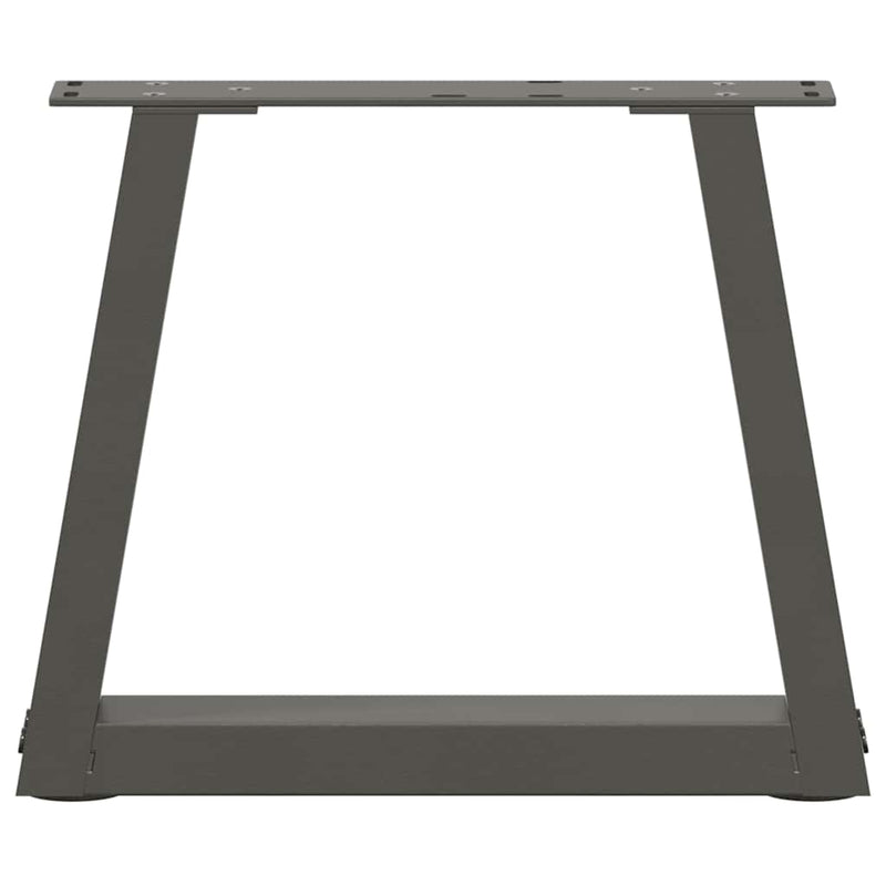 vidaXL 2 db antracitszürke, V-alakú acél dohányzóasztal láb 30x(30-31,3) cm