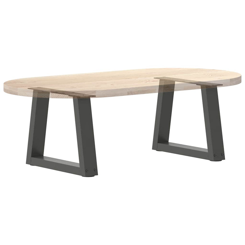vidaXL 2 db antracitszürke, V-alakú acél dohányzóasztal láb 30x(30-31,3) cm