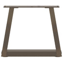 vidaXL 2 db V-alakú natúr acél dohányzóasztal láb 30x(30-31,3) cm