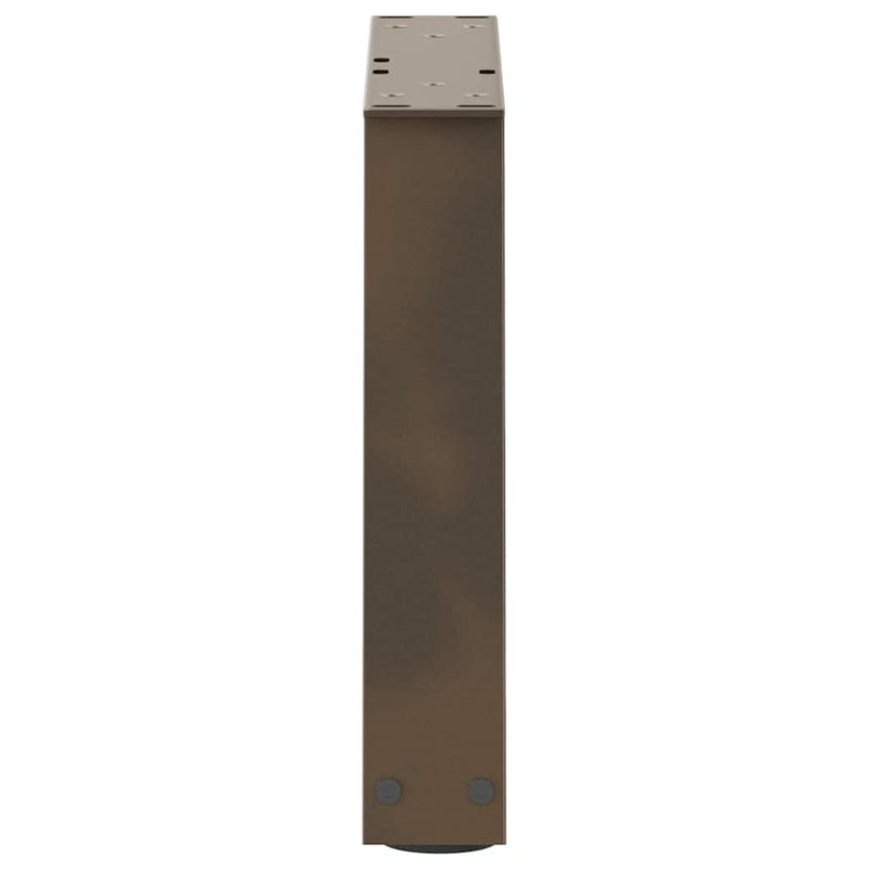 vidaXL 2 db V-alakú natúr acél dohányzóasztal láb 30x(30-31,3) cm