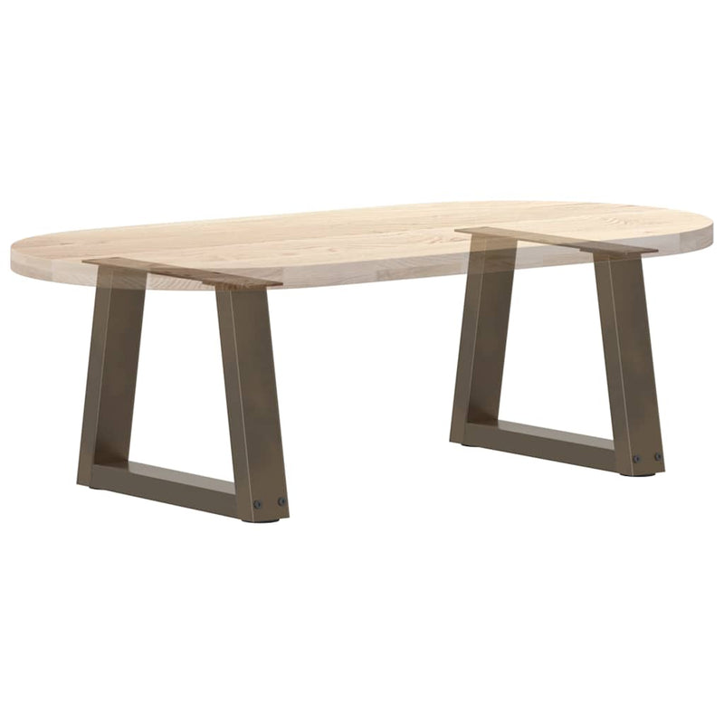 vidaXL 2 db V-alakú natúr acél dohányzóasztal láb 30x(30-31,3) cm
