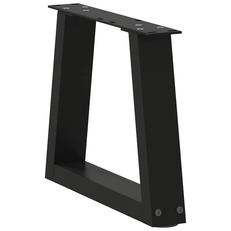vidaXL 2 db fekete, V-alakú acél dohányzóasztal láb 40 x (30-31,3) cm