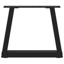 vidaXL 2 db fekete, V-alakú acél dohányzóasztal láb 40 x (30-31,3) cm