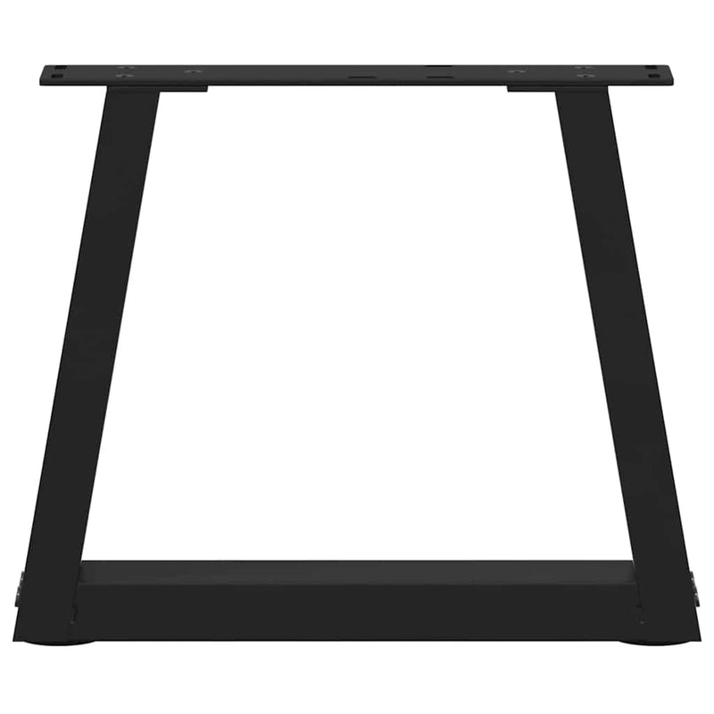 vidaXL 2 db fekete, V-alakú acél dohányzóasztal láb 40 x (30-31,3) cm