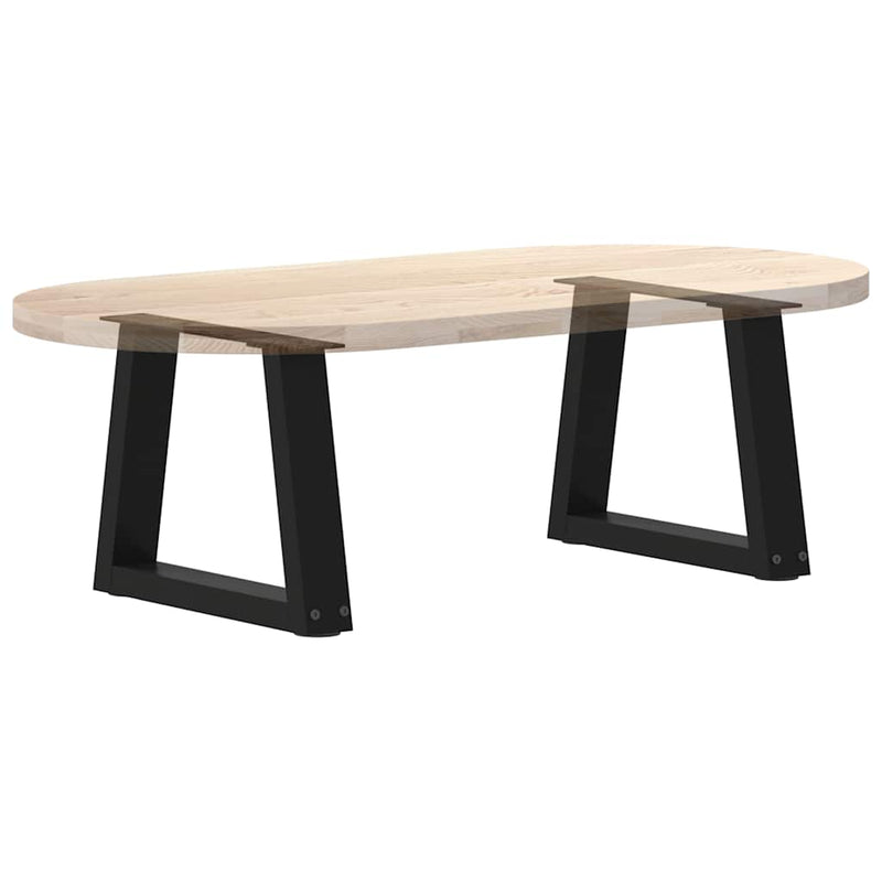 vidaXL 2 db fekete, V-alakú acél dohányzóasztal láb 40 x (30-31,3) cm
