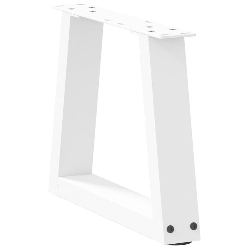 vidaXL 2 db fehér, V-alakú acél dohányzóasztal láb 40 x (30-31,3) cm
