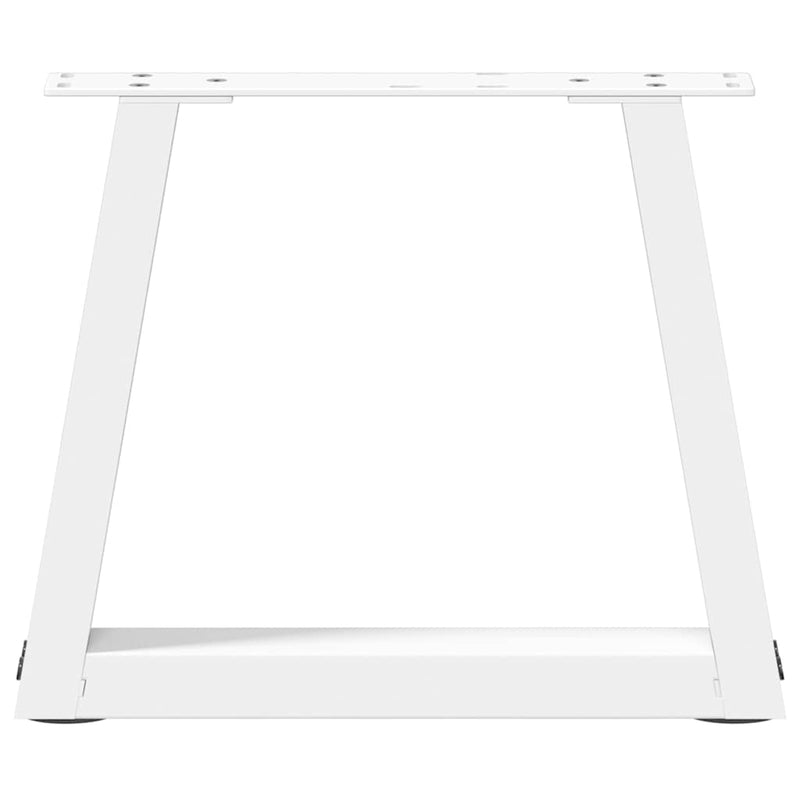 vidaXL 2 db fehér, V-alakú acél dohányzóasztal láb 40 x (30-31,3) cm
